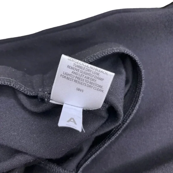 Eileen Fisher Black Ponte Knit Pull-On Elastic Waist Pant Size Small - Picture 9 of 9